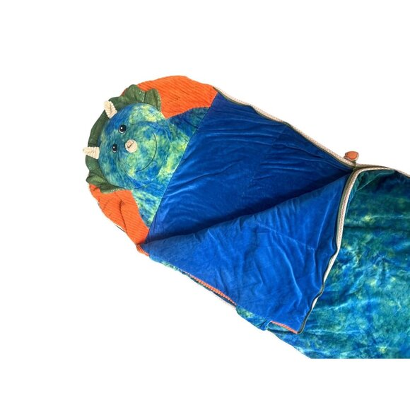 Toddlers HugFun Soft Fleece Blanket Triceratops Dinosaur Sleeping Bag Bedding - Picture 6 of 9